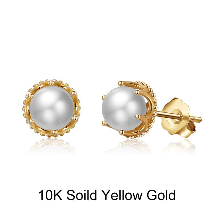 Affordable Real Diamond Heart Earrings Studs for Women & Girls 10K Yellow  Gold 501462